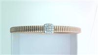 Armband Bolzoni Dame TUBO GAS in Rosègold Diamante 0.20 Ct BR398-ORB-W - BR398-ORB-W